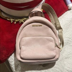 Michael Kors Blush Leather Backpack